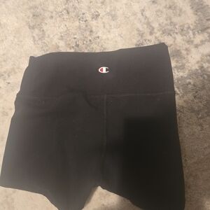 Champion Black Girls' Athletic Leggings with Logo